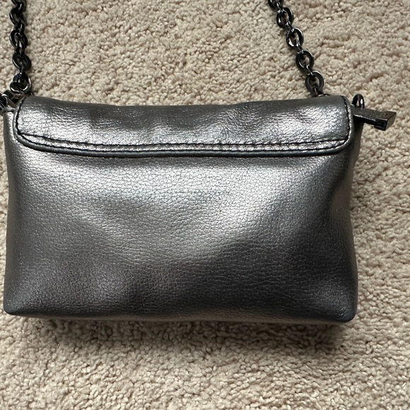 Beautiful Calvin Klein dark metallic silver crossbody  with hematite hardware - Picture 5 of 10